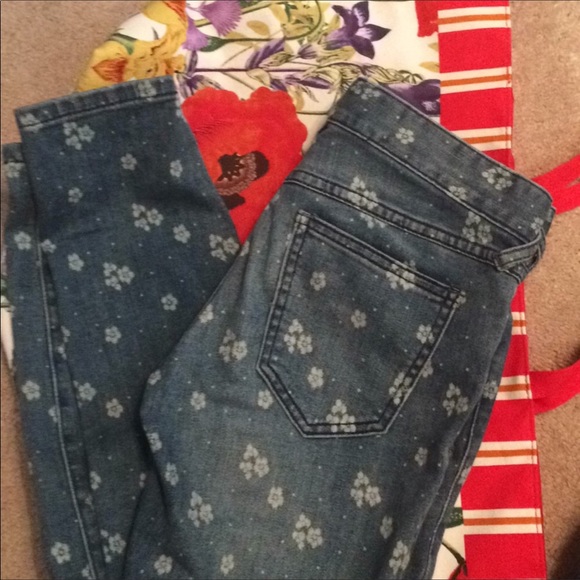 Free people floral jeans 25 - Picture 4 of 8